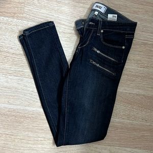 Edgemont Womens Zipper Zipper Embellishment Colored Skinny